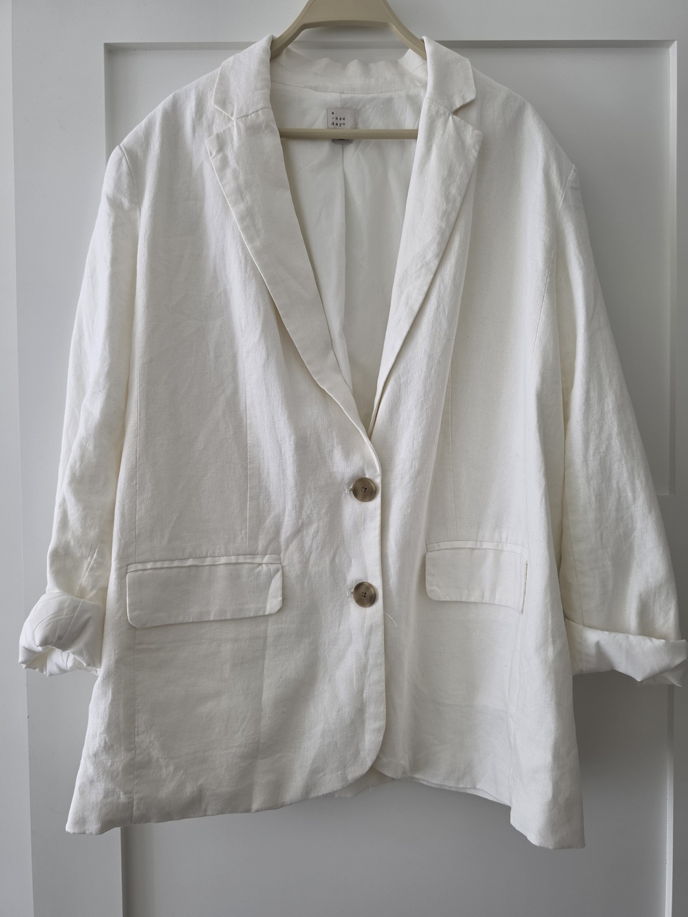 a new day Relaxed Linen-Blend Blazer